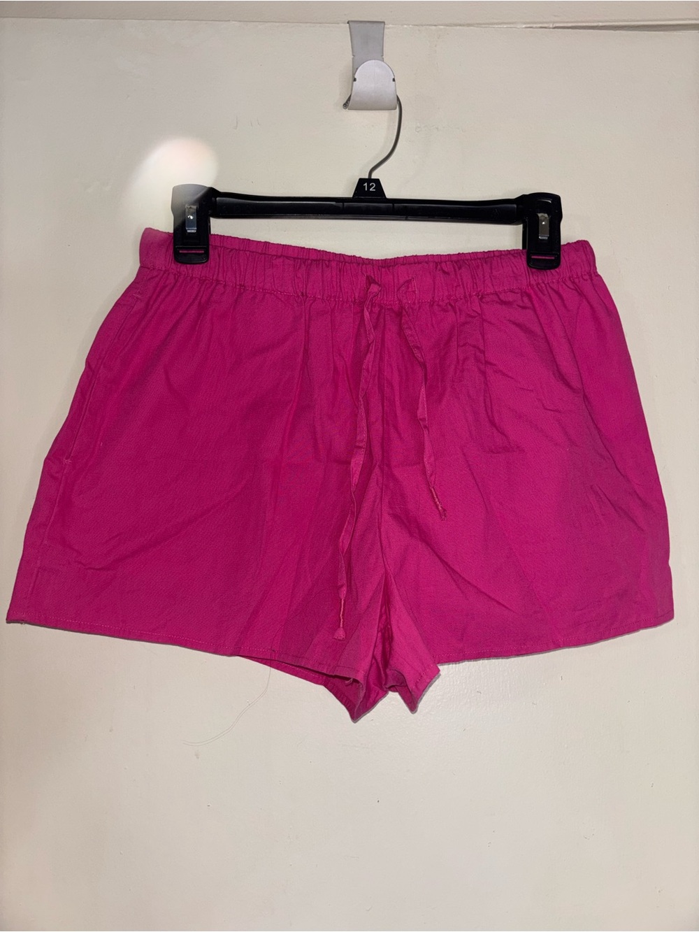 Anthropologie Hot Pink Drawstring Athletic Shorts